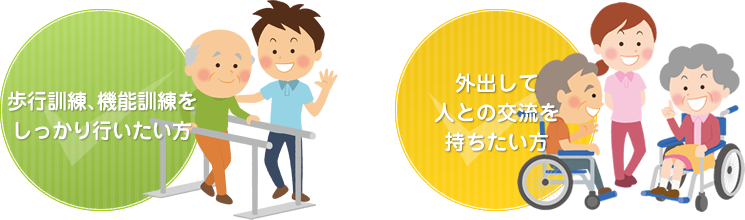 食事や入浴のサービスも受けたい方